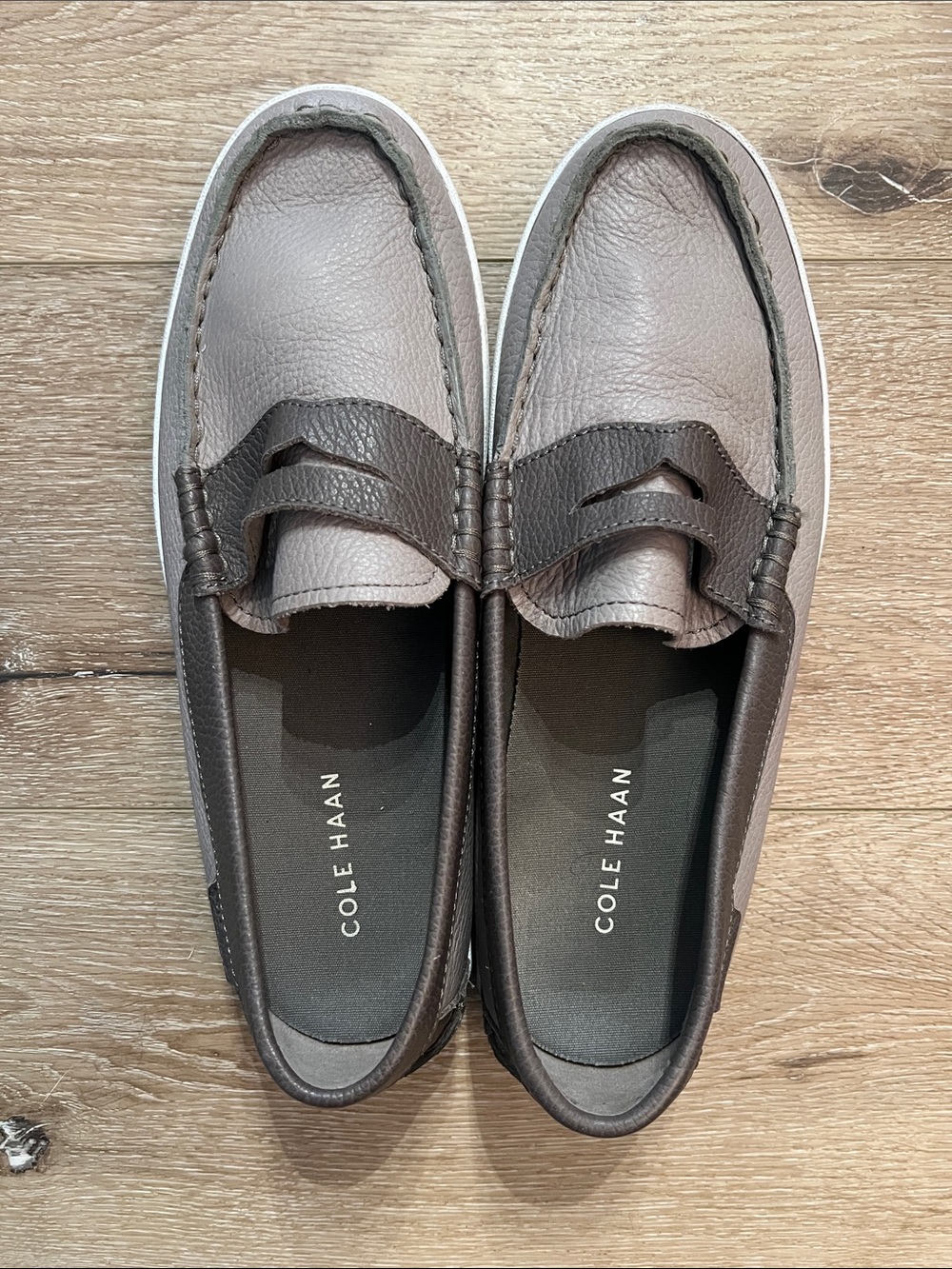 Cole Haan - Pinch Road Trip Weekender Men's Two-Tone Gray Slip-On Penny Loafers